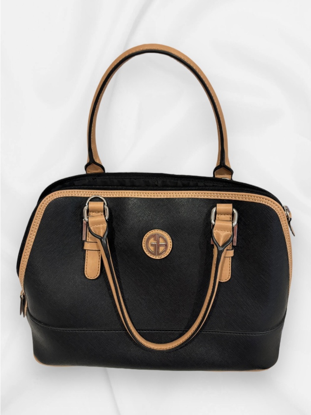 Black and Tan Women's Satchel Handbag